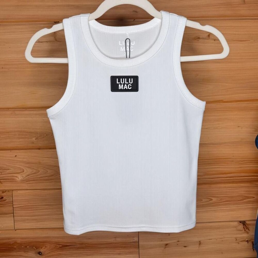 NWT white lulu mac tank top
